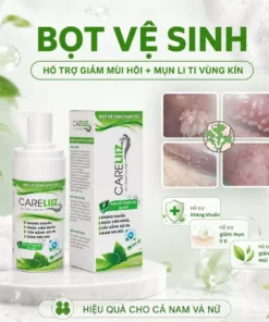 Bọt Kháng Viêm, Kháng Khuẩn Nam Nữ Hỗ Trợ Giảm Mùi Hôi, Giảm $ùi Mà Gào, Hạt Ngọc, Mụn Li Ti Vùng Kín CARELIIZ 120ML