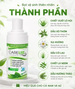 Bọt Kháng Khuẩn Nam Nữ CARELIIZ 120ml - Hỗ Trợ Xử Lý Sùi, Hạt Ngọc, Mụn Li Ti, Giảm Mùi, Mụn Vùng Kín - Ảnh 5