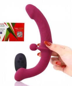 Cu Giả 2 Đầu Yunman Cho Les có Rung 3 Điểm Kích Thích Điều Khiển Từ Xa qua Remote