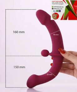 Cu Giả 2 Đầu Yunman Cho Les có Rung 3 Điểm Kích Thích Điều Khiển Từ Xa qua Remote - Ảnh 2