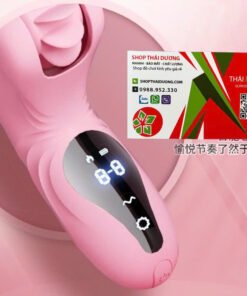 Dương Vật Giả Rung thụt 9 Chế Độ Màn Hình Cảm Ứng - Kết Hợp Xoay Liếm Toả Nhiệt Đa Năng - Ảnh 3