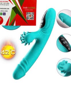 Dương Vật Giả Rung thụt 9 Chế Độ Màn Hình Cảm Ứng - Kết Hợp Xoay Liếm Toả Nhiệt Đa Năng - Ảnh 6