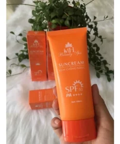 [CHÍNH HÃNG] Kem chống nắng vật lý MH Beauty Spa, Kem chống nắng dưỡng ẩm, dưỡng trắng, kiềm dầu suncream 100ml