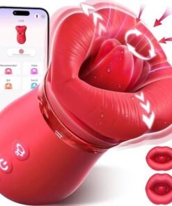 Máy massage âm vật Sovokn lưỡi liếm rung hút xoay đa chế độ điều khiển qua app