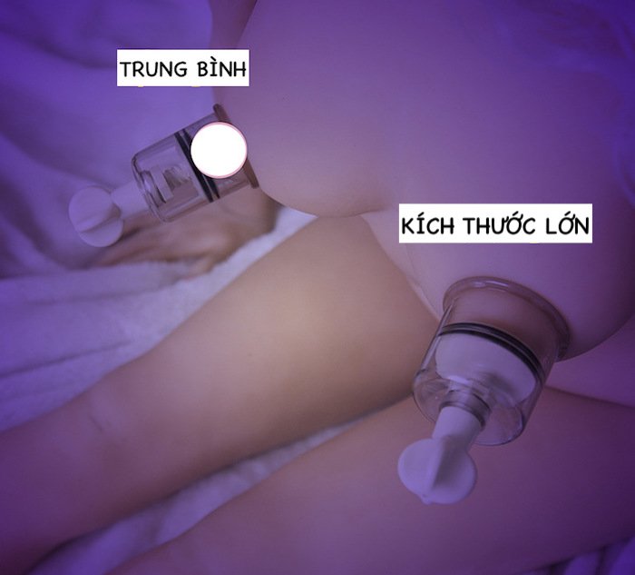Bộ dụng cụ chụp mút vú kích thích massage ngực siêu sướng hút chân không