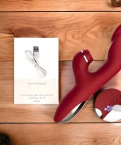 Sextoy Dương Vật Giả Hình Ngón Tay - Kết Hợp Nhánh Phụ Liếm Hút & Toả Nhiệt - Shop Sextoy Thủ Đức
