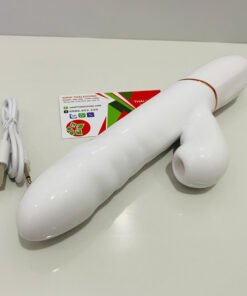Dương Vật Giả Rung Thụt Hút Ankni Trắng – Bi Xoay Kích Thích Cực Mạnh Silicon Siêu Mềm - Ảnh 5