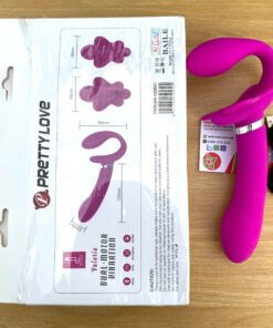 Dương Vật Giả 2 Đầu Pretty Love Valerie – Rung 12 Chế Độ Thiết Kế Cho Cặp Đôi Nữ - Ảnh 6