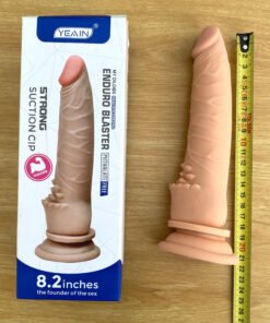 Dương Vật Giả Hít Tường Yeain Xanh 8.2 Inch – Thiết Kế Gân Nổi Chân Thật - Ảnh 3