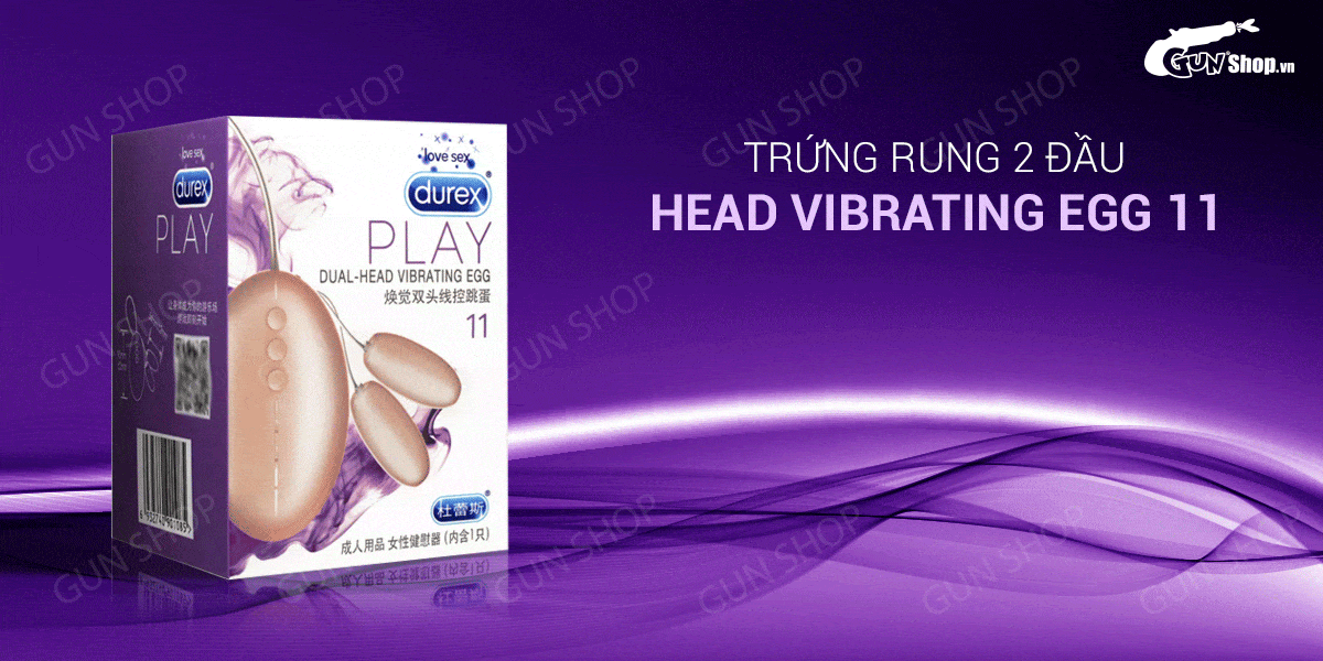 Shop bán Trứng rung 2 đầu 12 chế độ rung - Durex Play Dual - Head Vibrating Egg 11 hàng mới về