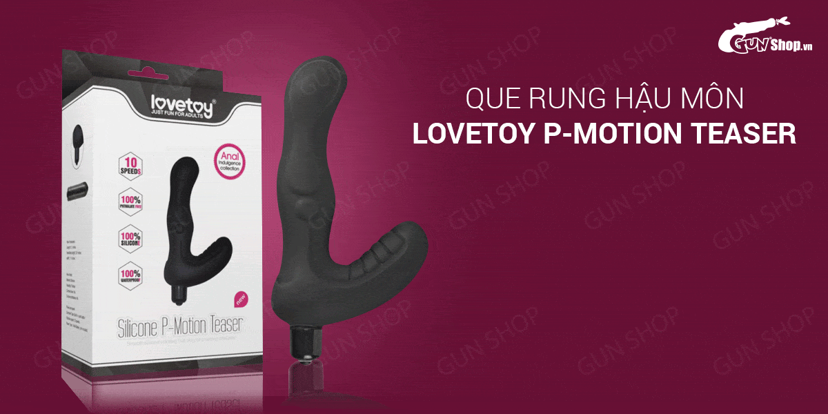 Đại lý Que rung kích thích hậu môn 10 chế độ rung dùng pin - Lovetoy P-Motion Teaser nhập khẩu