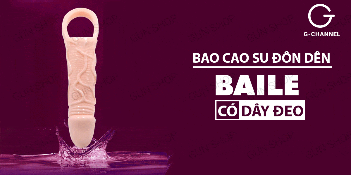 Mua Bao cao su đôn dên tăng kích thước có dây đeo Baile Extension giá tốt