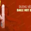 Dương vật giả Baile Hot Bunny rung thụt phát nhiệt, siêu mềm mại