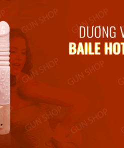 Dương vật giả Baile Hot Bunny rung thụt phát nhiệt, siêu mềm mại