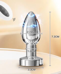 Phích Cắm Tình Yêu Inox Cao Cấp  Tính Năng Rung Sốc Điện Có Remote