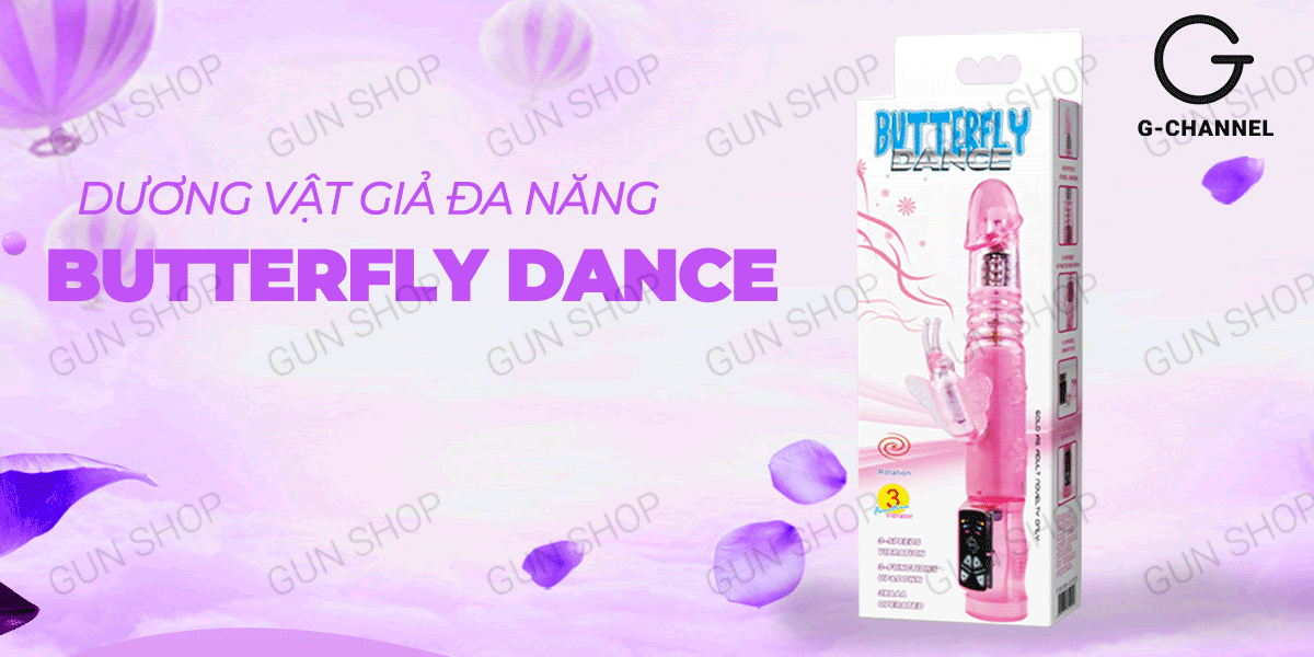 Dương vật giả Butterfly Dance rung thụt 3 chế độ siêu kích- Hakichi 1 Bán Dương vật giả đa năng rung thụt 3 chế độ dùng pin - Butterfly Dance mới nhất