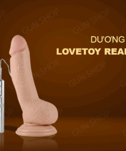 Dương vật giả 3 chế độ rung Lovetoy Real Extreme 7.0 cao cấp, dính tường kích thích cực mạnh