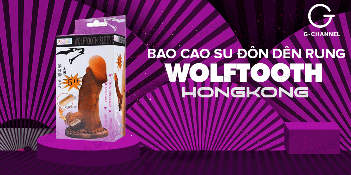 Bao cao su dên Baile Wolftooth rung bìu pin kích thước lớn - Hakichi 2 Bao cao su dên Baile Wolftooth rung bìu pin kích thước lớn