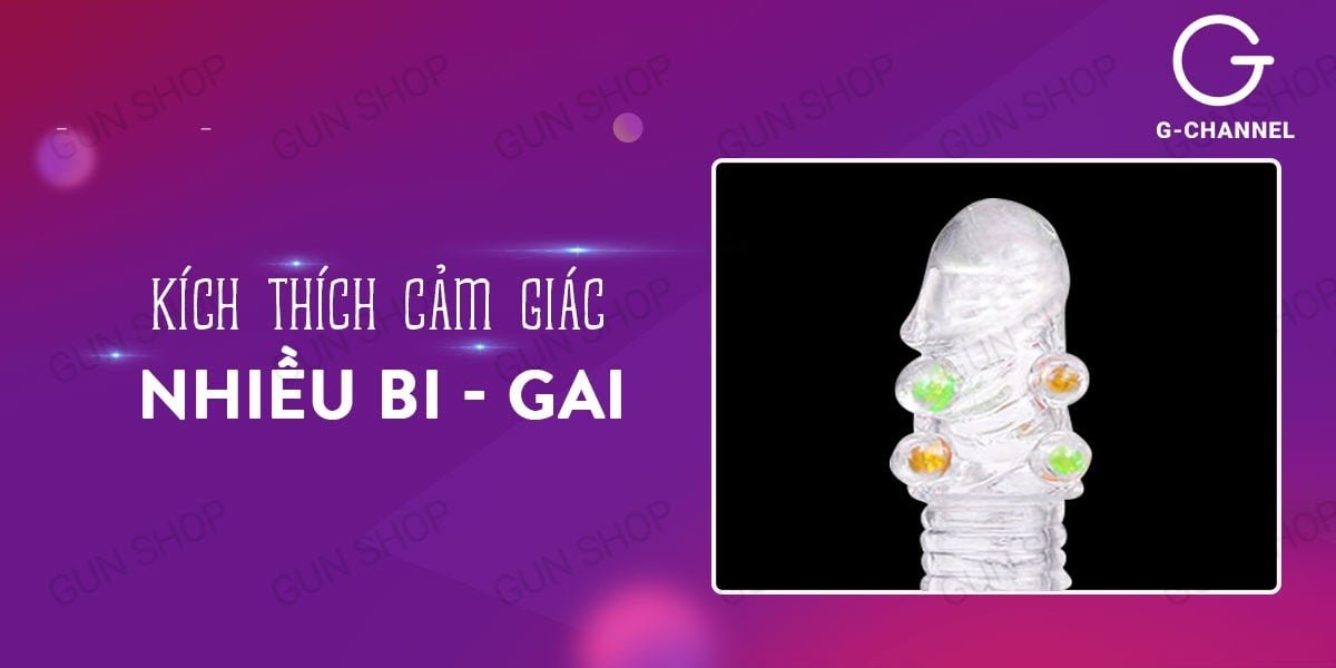 Bao cao su gai bi đôn dên tăng kích thước cảm giác mạnh - Hakichi 3 Bao cao su gai bi đôn dên tăng kích thước cảm giác mạnh