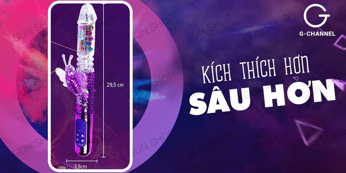 Shop bán Dương vật giả có cánh bướm ngoài 8 tần số rung sạc điện - Libo loại tốt