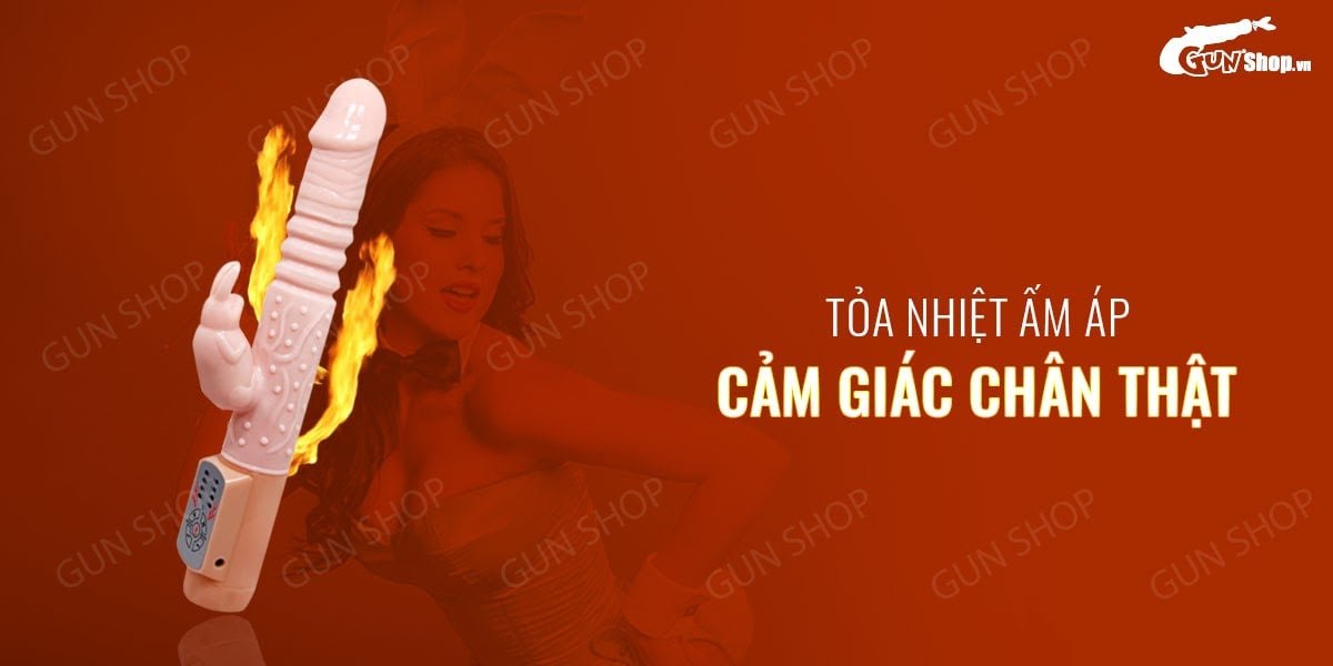 Dương vật giả Baile Hot Bunny rung thụt phát nhiệt, siêu mềm mại