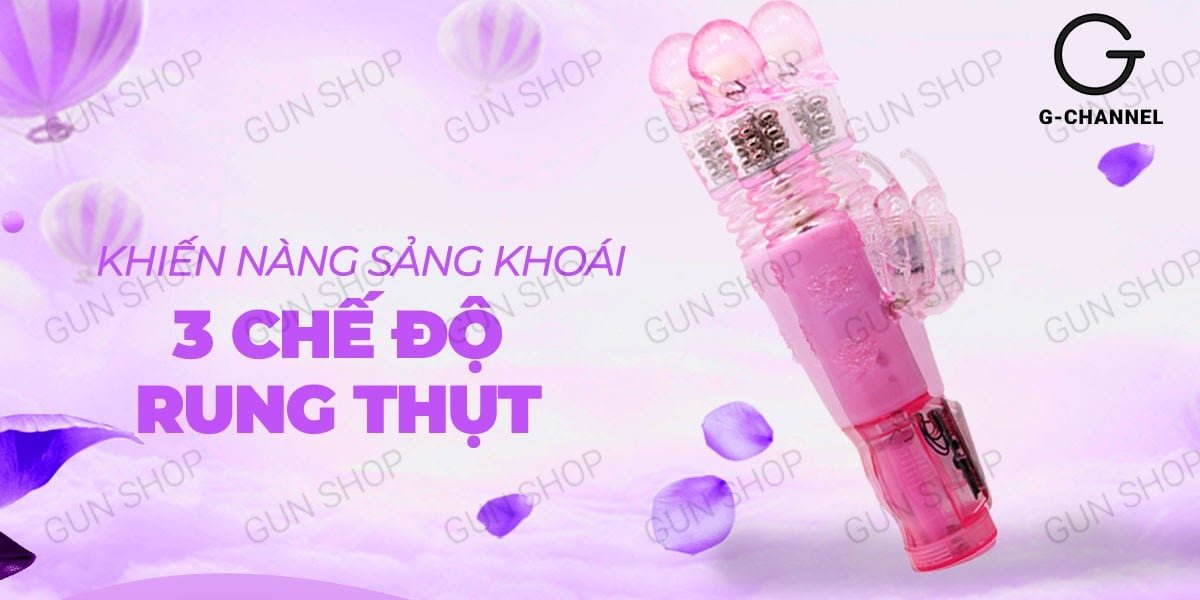Dương vật giả Butterfly Dance rung thụt 3 chế độ siêu kích- Hakichi 4 Bán Dương vật giả đa năng rung thụt 3 chế độ dùng pin - Butterfly Dance mới nhất