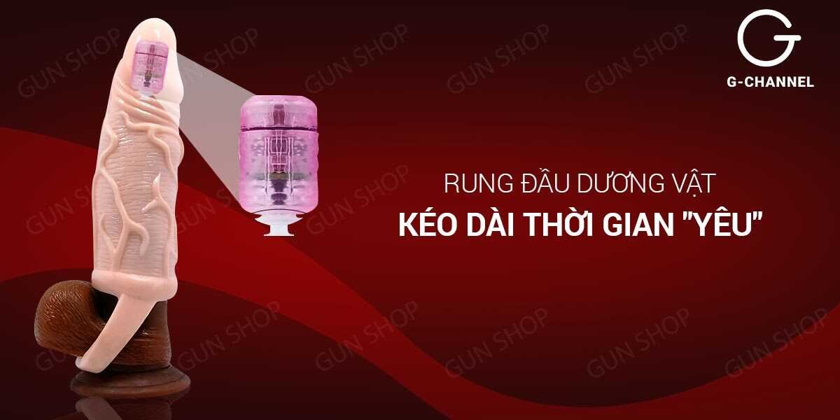 Bao cao su đôn dên Pretty Love tăng kích thước, rung mạnh, dây đeo