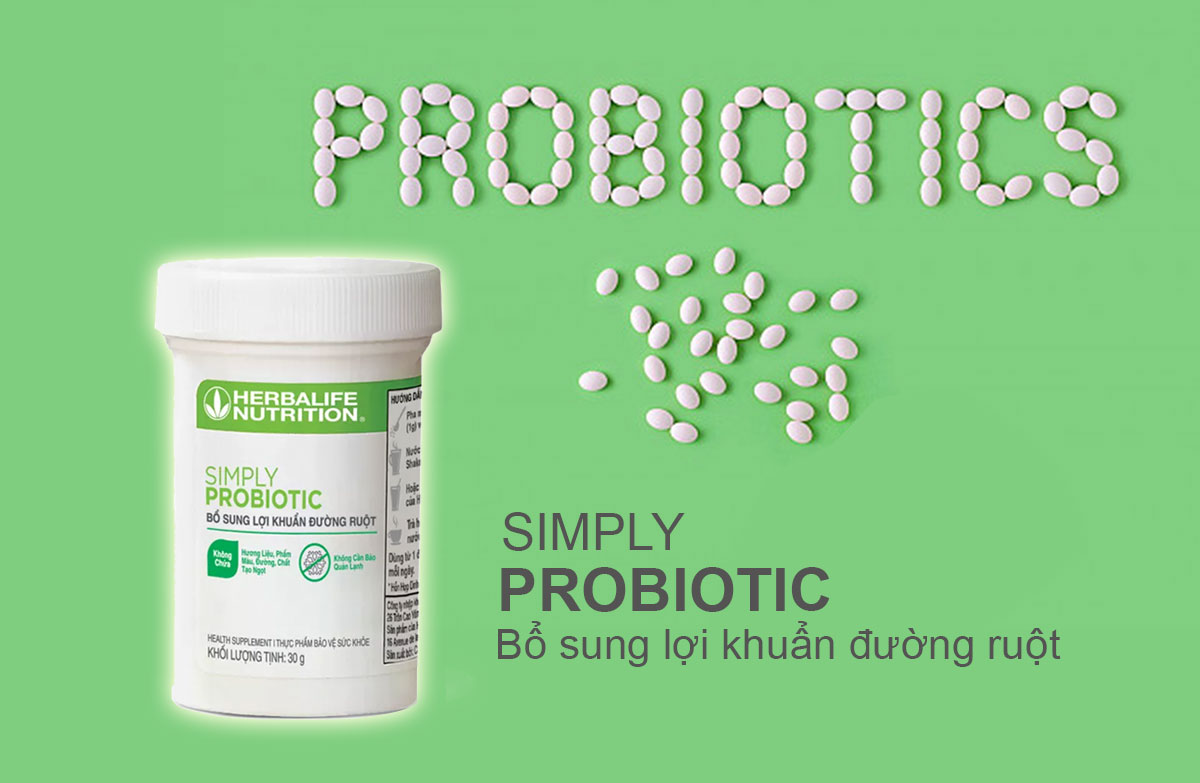 Men Symply probiotic herbalife bổ sung lợi khuẩn hỗ trợ cải thiện sức khỏe đường tiêu hóa - Hakichi 8 Men vi sinh Herbalife Simply Probiotic