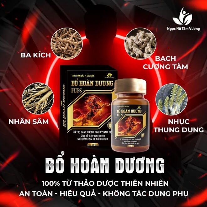 Bổ Hoàn Dương Plus – Hỗ trợ nam giới tăng cường sinh lý hiệu- Hakichi 3 Bo hoan duong