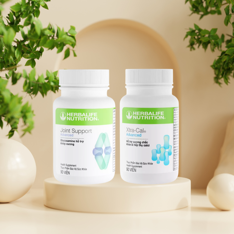 Bộ xương khớp Herbalife chính hãng (Xtra-Cal, Joint Support) - Hakichi 2 Bo xuong khop Herbalife