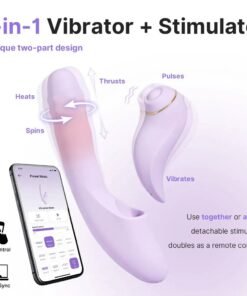 Dương vật giả Svakom DuoGlow điều khiển qua app massage điểm G và âm vật