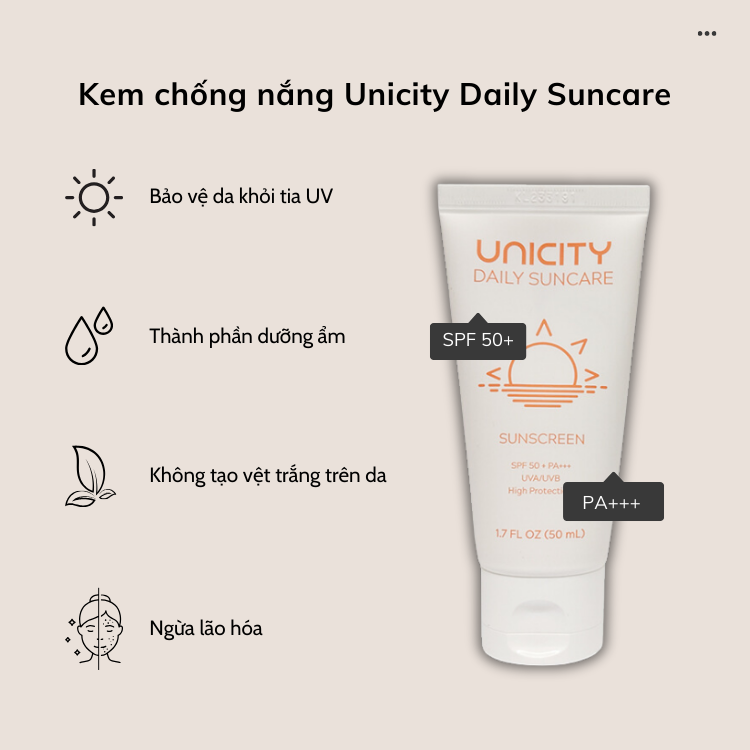 Kem chong nang unicity daily suncare 6