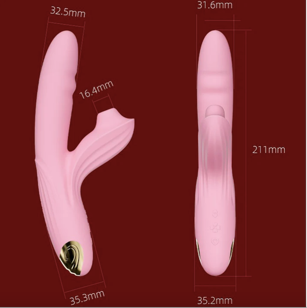 Dương vật giả Svakom Frederica rung thụt hút tỏa nhiệt cao- Hakichi 3 Mua Dương vật giả đa năng Svakom Frederica rung thụt hút toả nhiệt loại tốt
