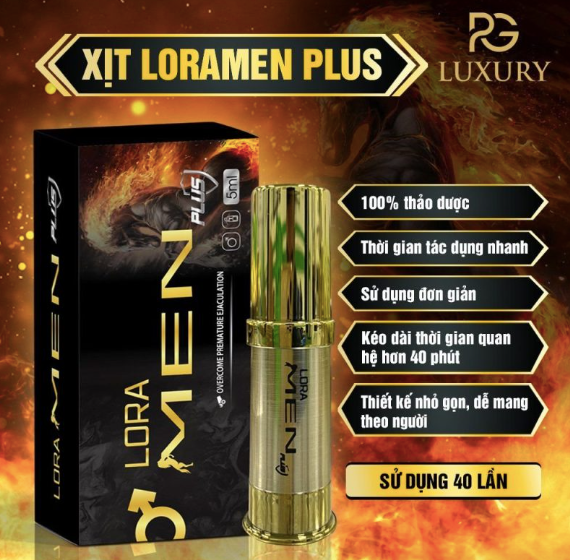 Chai xịt Lora Men chính hãng tăng cường bản lĩnh ngừa xuất tinh