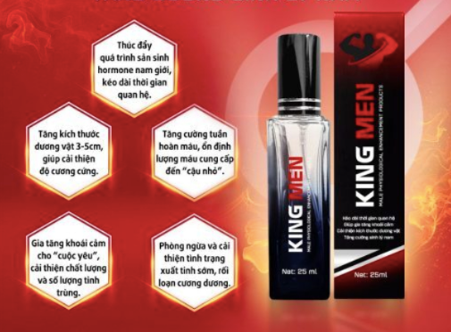 King Men chai xịt kéo dài quan hệ chống xuất tinh sớm hiệu quả