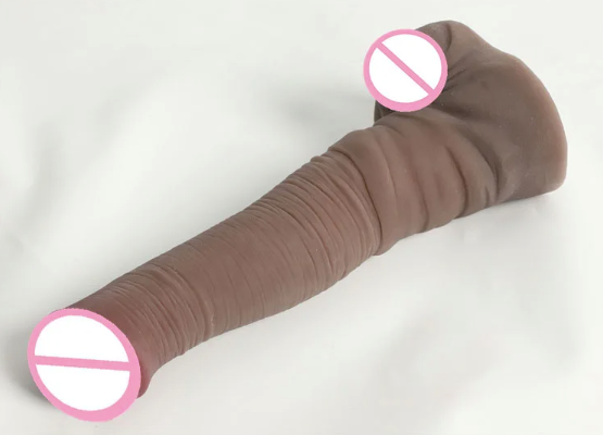 Dương vật giả Alistair L00833 silicone da màu siêu mềm đóng đất dính tường