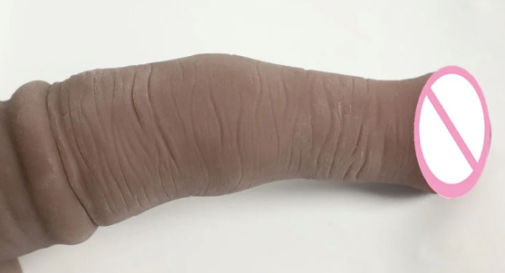 Dương vật giả Alistair L00833 silicone da màu siêu mềm đóng đất dính tường