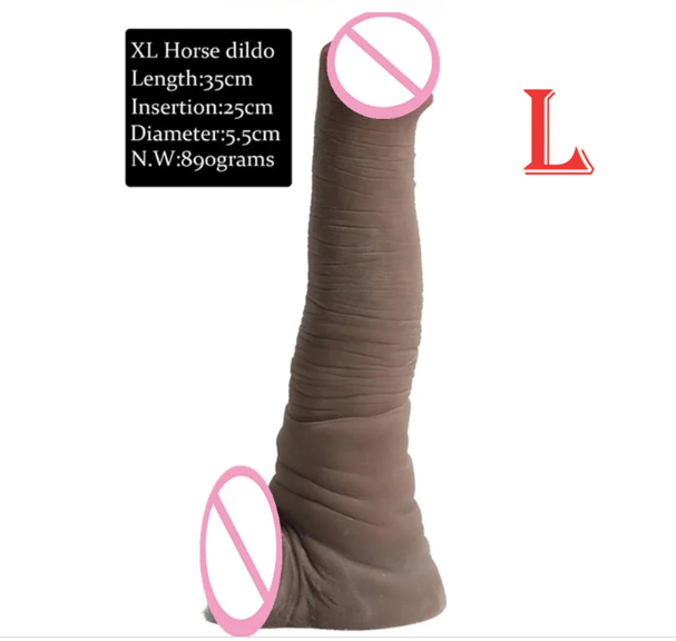 Dương vật giả Alistair L00833 silicone da màu siêu mềm đóng đất dính tường
