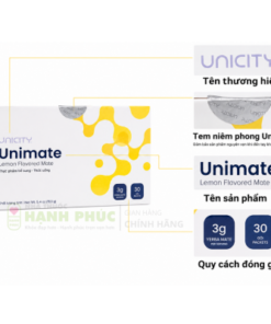 Trà Unimate Vị Chanh Unicity Lemon Flavored Mate 30 Gói - Hakichi