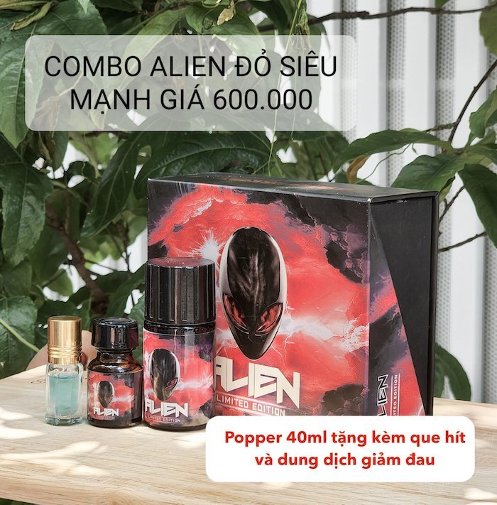 Popper Alien đỏ Limited Edition 40ml chính hãng giá tốt mua ngay 2 Popper Alien đỏ Limited Edition 40ml chính hãng giá tốt mua ngay