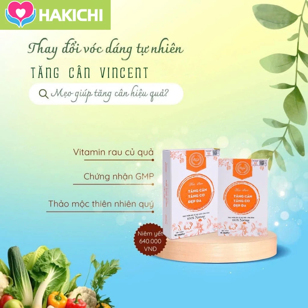 Thảo mộc Tăng cân Vincent dành cho cơ địa gầy lâu năm an toàn chính hãng tăng 3-5kg sau 1 liệu trình 17 ancan4