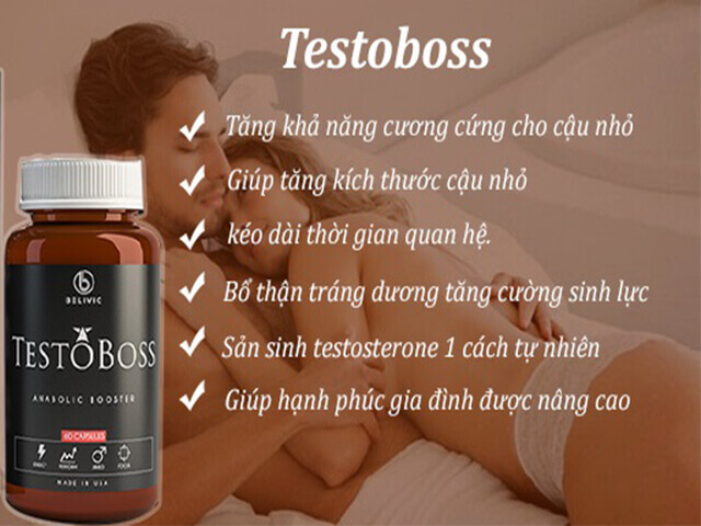 Testoboss USA chính hãng giúp tăng sinh lý mạnh mẽ, bền bỉ 4 Testoboss USA chính hãng giúp tăng sinh lý mạnh mẽ, bền bỉ