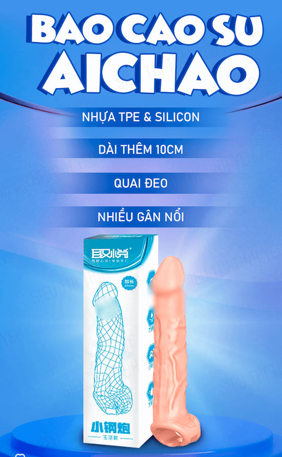 Kho sỉ Bao cao su đôn dên có quai đeo tròng bìu da người giống thật hàng xách tay
