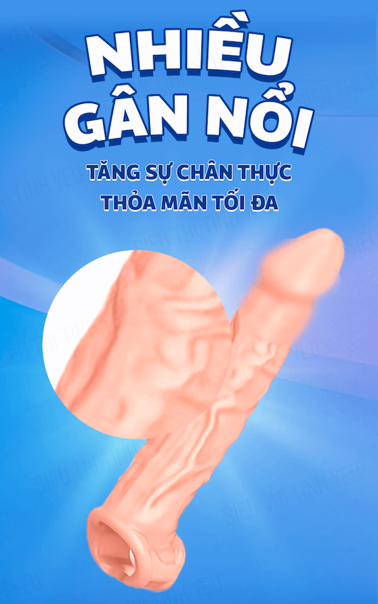 Kho sỉ Bao cao su đôn dên có quai đeo tròng bìu da người giống thật hàng xách tay