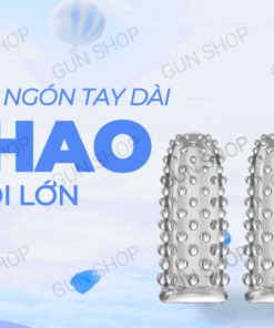 Mua Bao cao su 2 ngón tay dài Aichao - Gai nổi lớn - Hộp 2 cái  giá sỉ