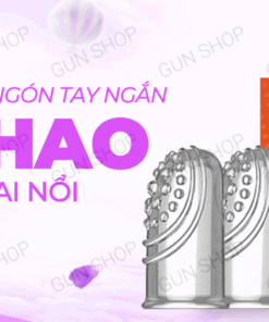 Bao cao su 2 ngón Aichao gân gai, siêu kích thích, hộp 2 cái
