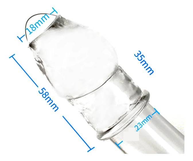 Bao cao su đôn dên tăng kích thước Aichao Thin Xanh - Hở quy đầu