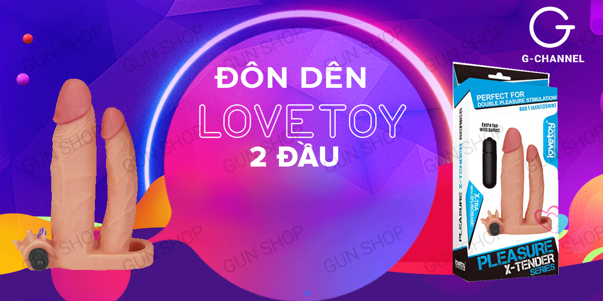 Bao cao su đôn dên Lovetoy 2 đầu tăng kích thước hấp dẫn - Hakichi 2 Bao cao su đôn dên Lovetoy 2 đầu tăng kích thước hấp dẫn