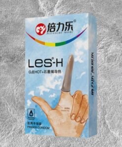 Bao cao su ng&oacute;n tay n&oacute;ng ấm Beilile Les-H hộp 8 c&aacute;i tăng hưng- Hakichi