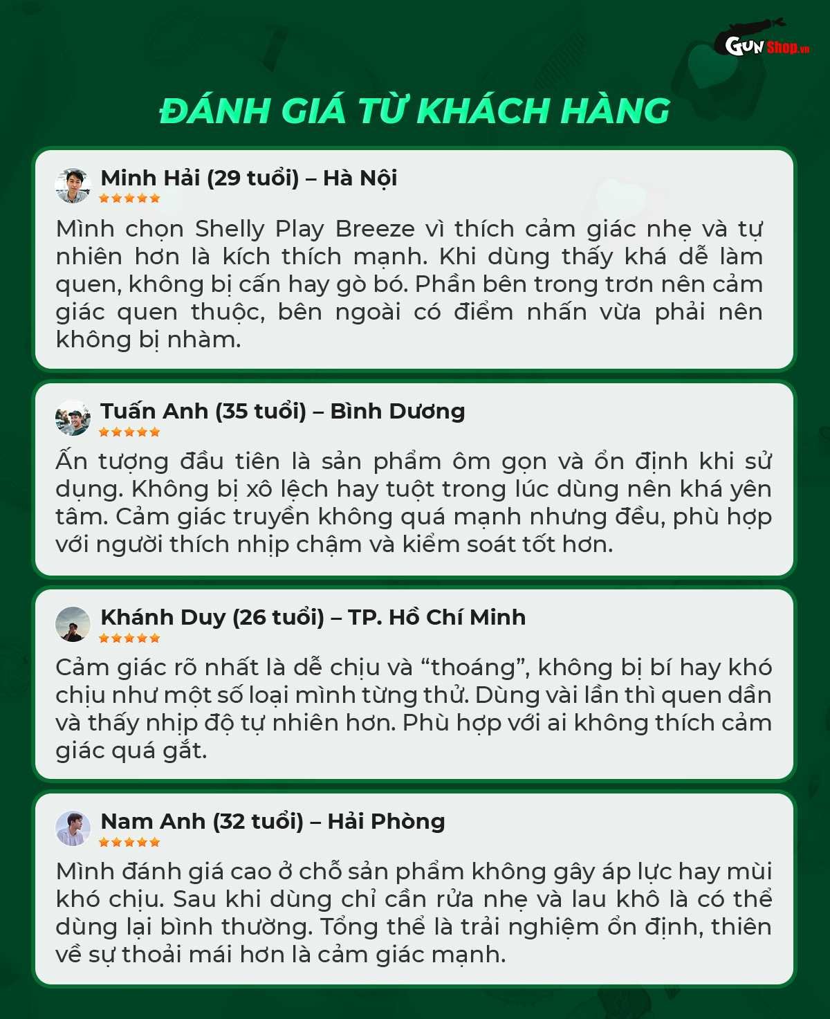 Người dùng nói gì về bao cao su đôn dên rung Shelly Play Breeze?